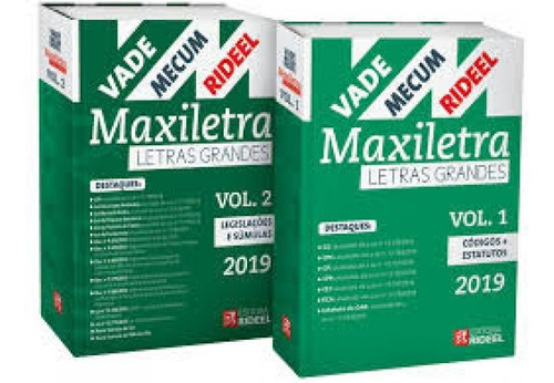 Vade Mecum Maxiletra Rideel -Letras Grandes – 2 Volumes, de Anne Joyce Angher. Editora Rideel, capa mole em português
