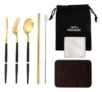Comprar Cubierto Viaje Acero Inoxidable Portatil Reutilizable