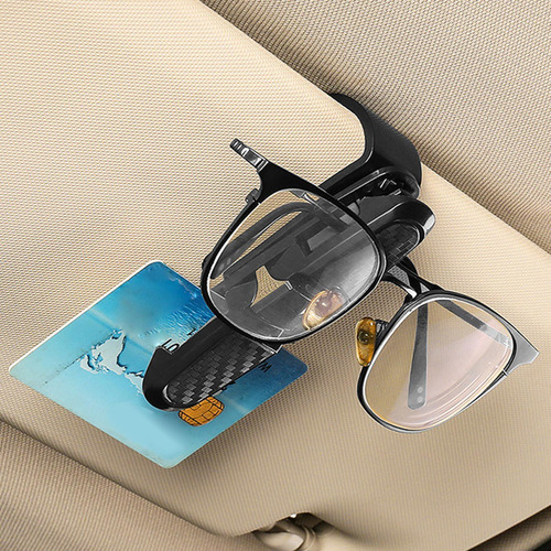 2 Soporte Genérico Para Gafas De Sol Para Visera De Coche,