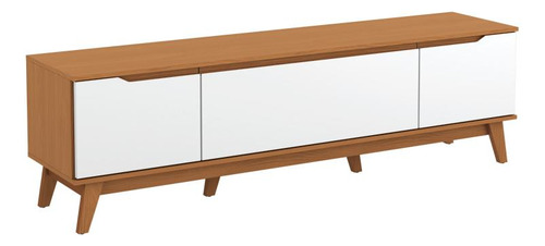 Rack Kappesberg 3 Portas Canela/branco 180cm