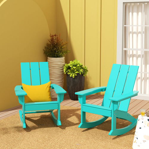 Wo Home Furniture Juego De 2 Mecedoras Adirondack Para Todo
