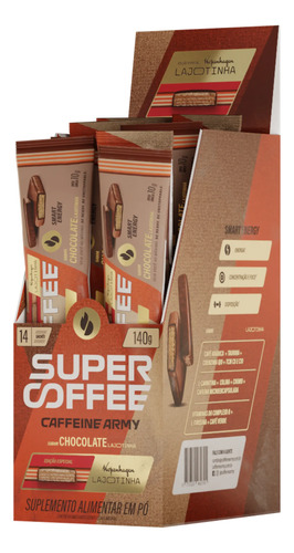 Supercoffee Lajotinha - Display To Go (140g) - Caffeine Army Chocolate Lajotinha