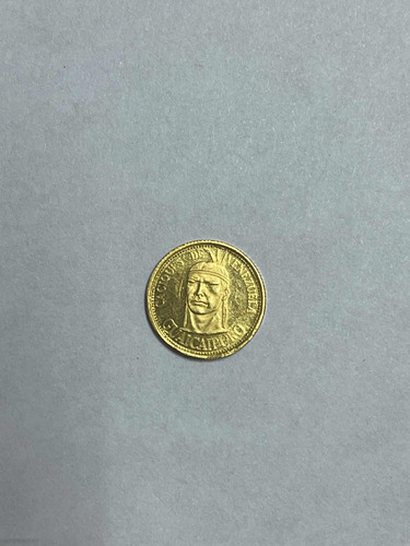 Medalla Oro (moneda) Guaicaipuro 1960 Caciques De Venezuela