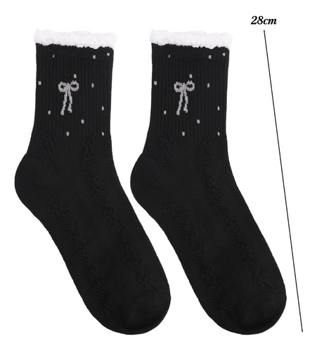 Calcetines Transpirables De Algodón Con Volantes Y Lunares C
