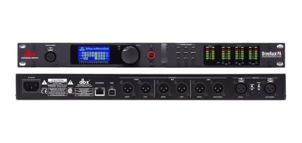 Processador de Áudio DBX DriveRack PA2 110v Com USB E Controle