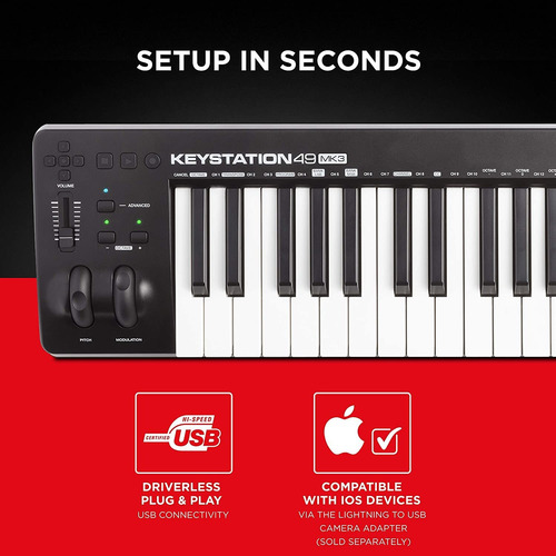 M-audio Keystation 88 Mk3 - Controlador De Teclado Midi D...