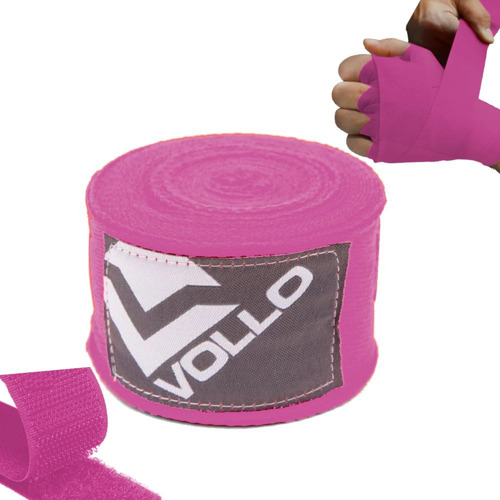 Bandagem Elástica Vfg Hand Wraps 3 M Rosa 1 Par