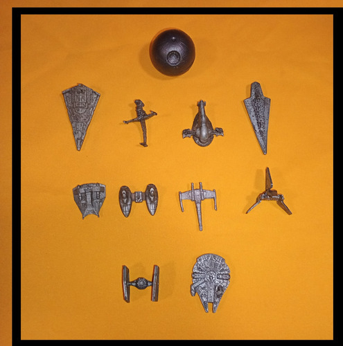Star Wars Sonrics Coleccion 10 Naves Y Estrella De La Muerte (Usado)