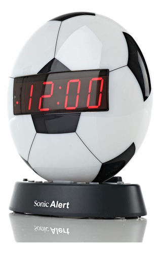 Sonic Alert Reloj Despertador Con Balon De Futbol Con Luz No