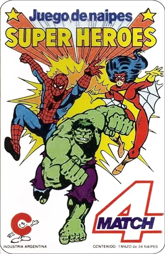 comprar Cartas Naipes Super Héroes Cromy\u002Fmatch4 (remasterizado 2021)