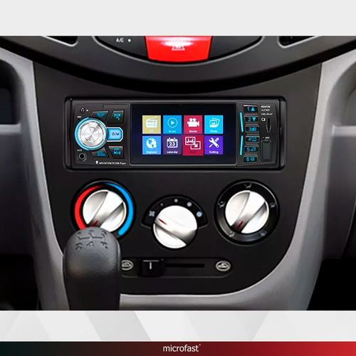Stereo Con Pantalla Bluetooth Fm Aux Tarjeta Sd Entra Cámara