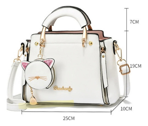 Bolsa Crossbody Genérica Mujer Tela Cierre Ajustable