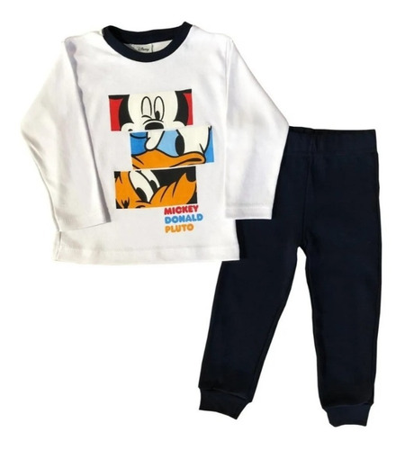 Conjunto Pijama Mickey Mouse Baby Manga Larga