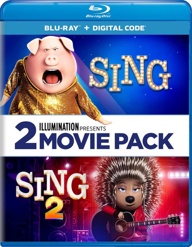 Blu-ray Sing Ven Y Canta 1 & 2 / Incluye 2 Films