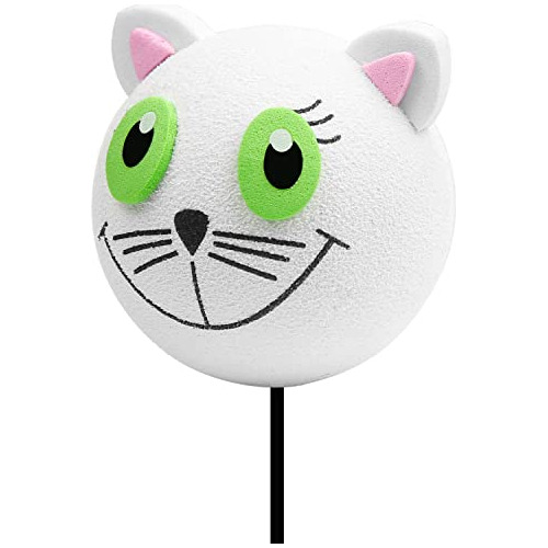 Antena De Coche Topper De Gato Blanco Sonriente (gato B...