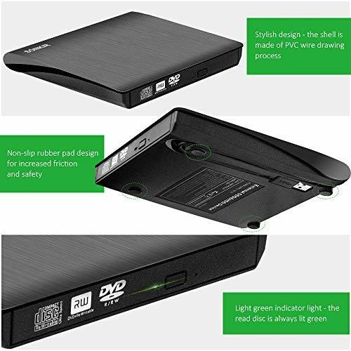 Sonkir Unidad Cd Dvd Externa Usb 3.0 Rw Grabadora