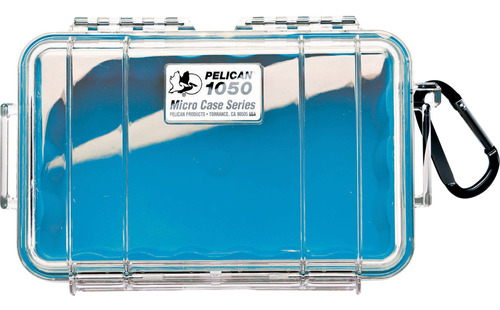 Pelican 1050 Clear Micro Case (blue)