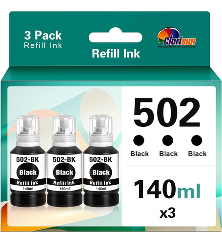 Clorisun 502 Botellas De Tinta Reemplazo De Tinta De Recarga