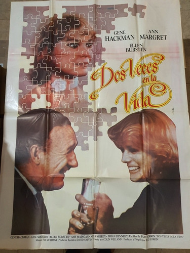 Afiche Cine Doble-dos Veces En La Vida- Gene Hackman- D 821