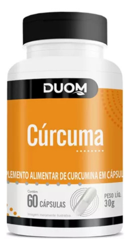 Cúrcuma 60 Cápsulas Duom Sem Sabor