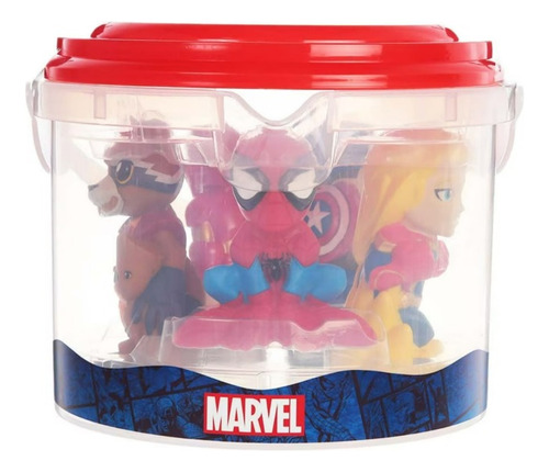Set Disney Avengers Juguetes De Baño Spiderman Cap America 