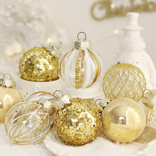 25x Bola De Navidad Adornos Árbol Colgantes Navidad Diy