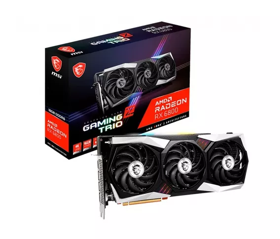 Placa De Video Msi Amd Radeon Rx 6800 Gaming Z Trio 16gb Pp