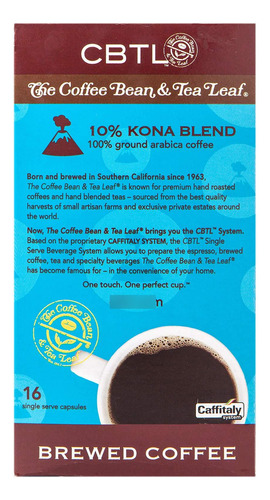 Cápsulas De Café Kona Blend Brew Para Caffitaly 16 Unidades