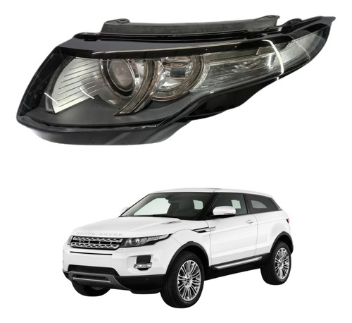 Farol Esquerdo Lande R. Evoque 12/16 Original C/ Direcional