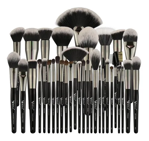 Set 35 Brochas Para Rostro Y Ojos Pelo Mixto Beili Env o gratis