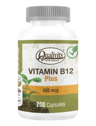 Vitamina B12 Plus Qualivits® 500mcg X 200 Cápsulas