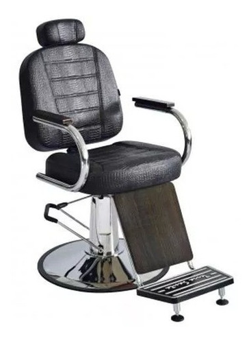 Cadeira De Barbeiro Reclinável Matisse Retrô Terra Santa