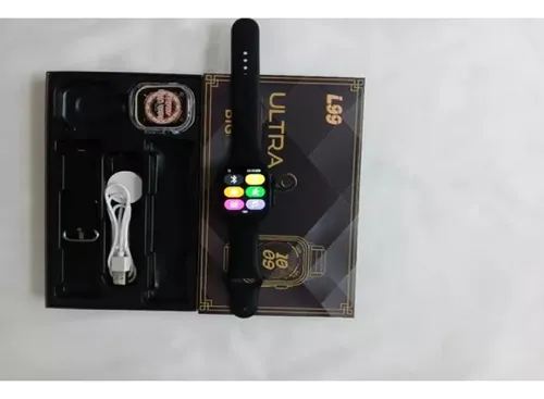Combo De Reloj Smartwatch Ultra 9 L99 Doble Pulso Big 2.3