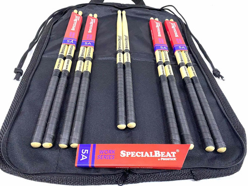 Kit Baqueta 5 Par 5a Specialbeat By Prostick Usa+bag Brinde