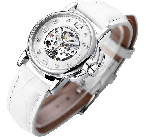 Reloj Mujer Gute Jwh230-w Automátic Pulso Blanco Just Watche