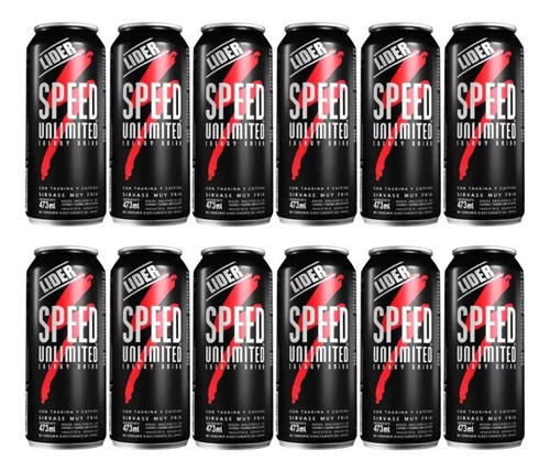 Speed Energizante Unlimited Lata 473ml Pack X12