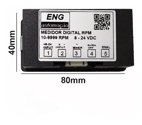 Medidor Digital Rpm Sensor Tacômetro