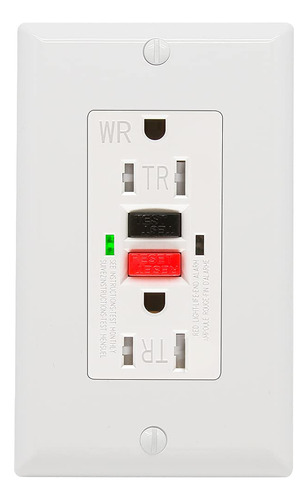 Toma Gfci De 15 Amperios, Listado Ul, Auto-prueba, Resi...