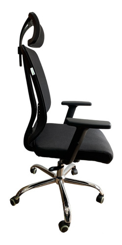 Silla De Oficina Ejecutiva Loto Color Negro Ergonómica