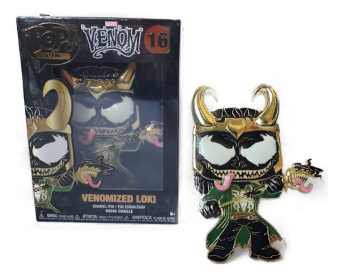 Marvel Venom Venomized Loki, Pop! Pin 