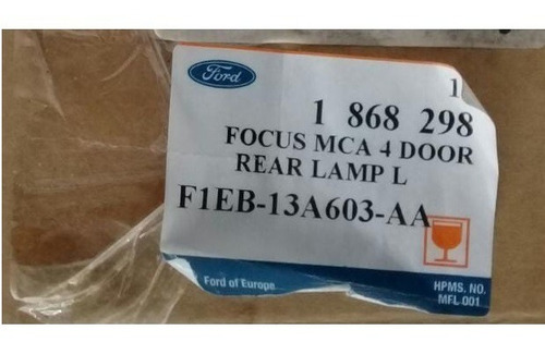 Faro Interior Derecho Focus 4ptas S/led 2015 16 17 18 Orig