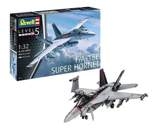 Avión Revell 04994 F/A-18e Super Hornet 1/32 de 58 cm, 246 unidades