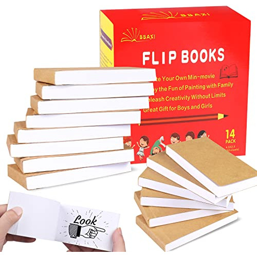 Pack De 14 Flipbooks Blanco, 840 Hojas (1680 Páginas) ...