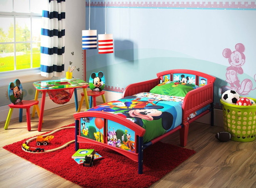 Cama Plástica Para Niño Pequeño, Mickey Mouse