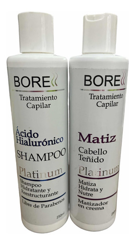 Borell Tratamiento Capilar Shampo - Matizador En Crema