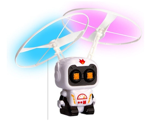 Juguete Robot Volador Led Para Niños Recargable Por Usb