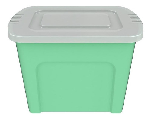 Caja Plástica Organizadora 80l 61x43x42cm - Verde Claro