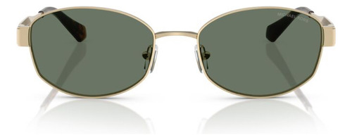 Lentes De Sol Monte Carlo Verde Michael Kors Mk116110143h Varilla Dorado Armazón Dorado