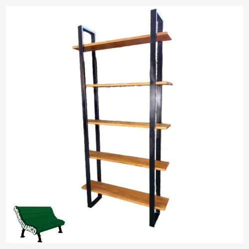 comprar Estantería Ámbar Estilo Industrial Hierro Y Madera 