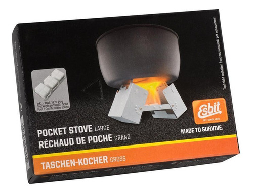 Esbit Cocina De Bolsillo Grande Pocket Stove 002 890 00